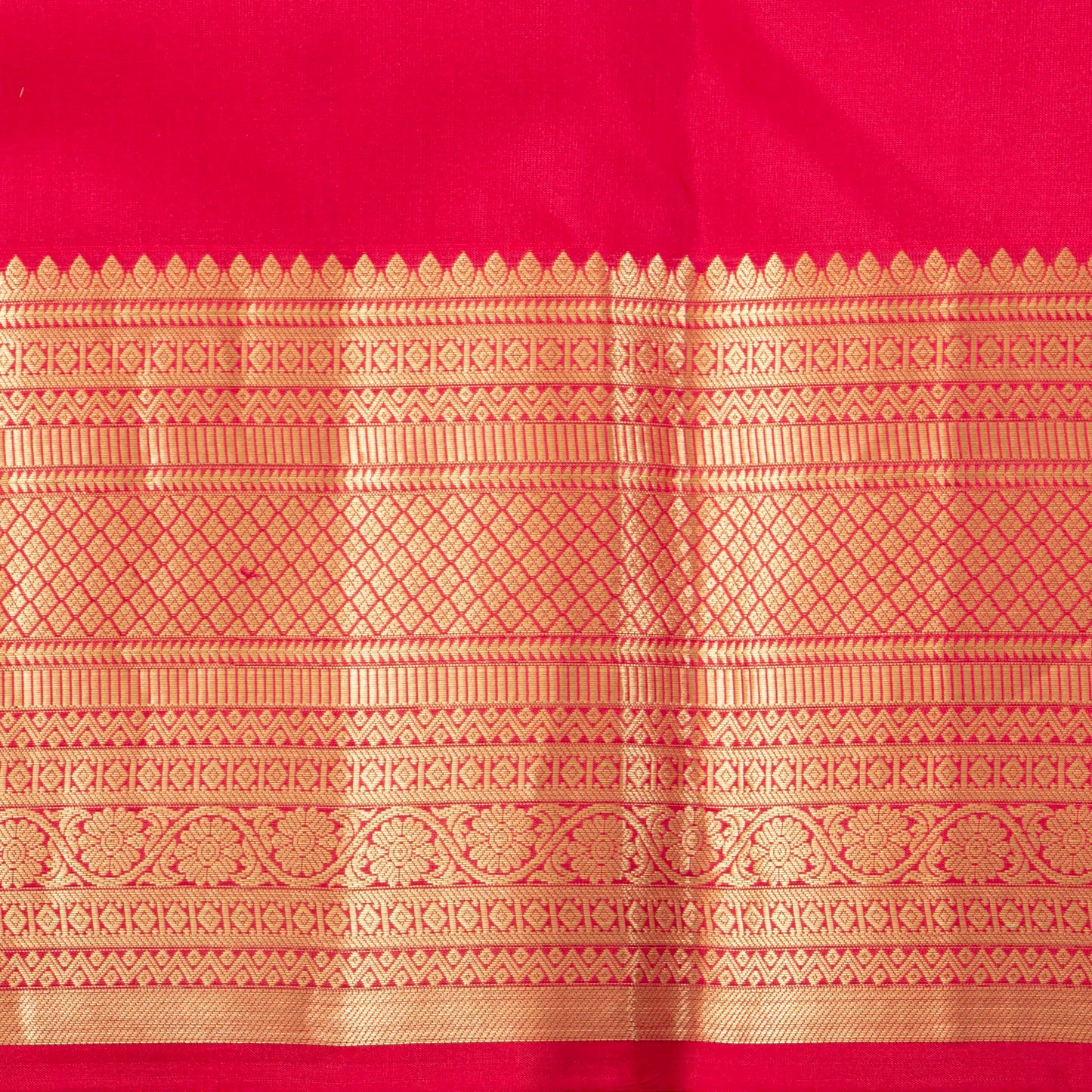 Orange Kanchipuram Silk Saree For Festive Wear PV MEN 212