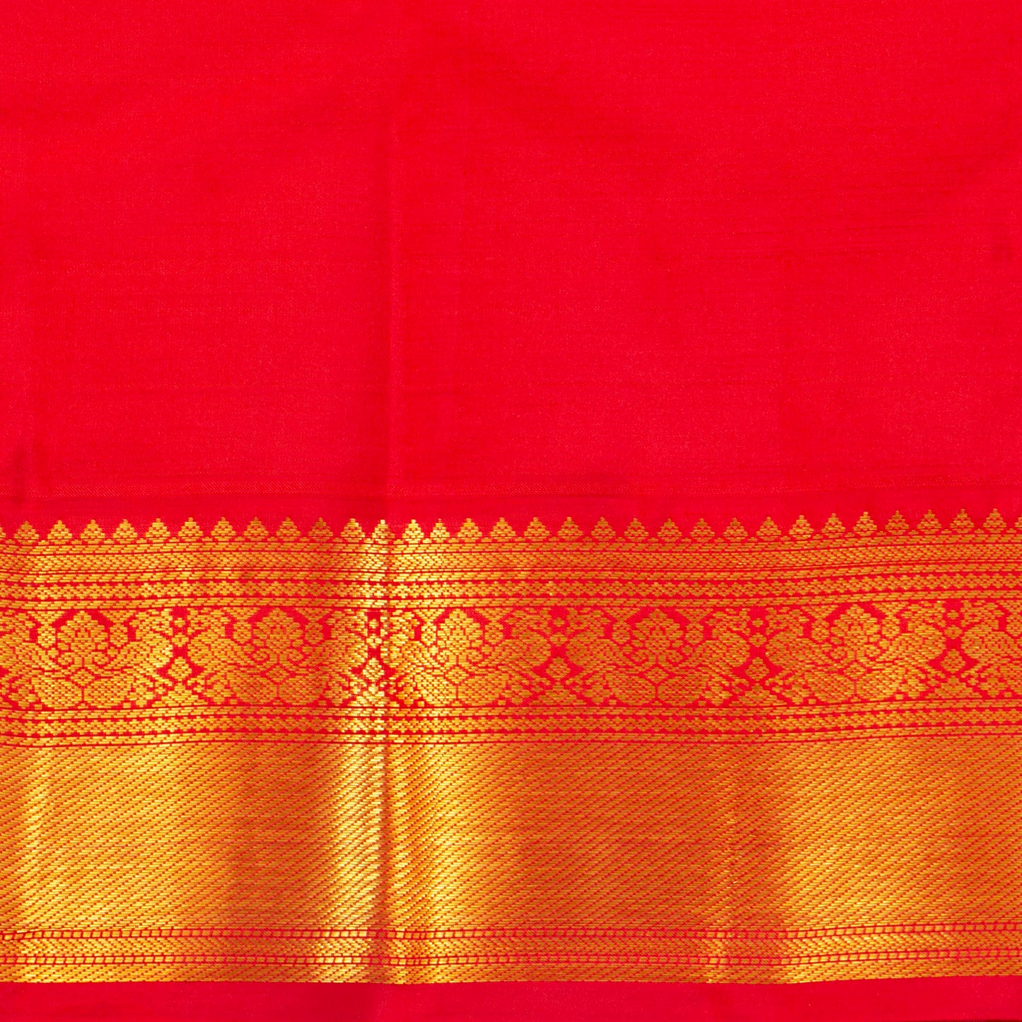 Yellow And red Kanchipuram Silk Saree For Festive Wear PV MEN 204