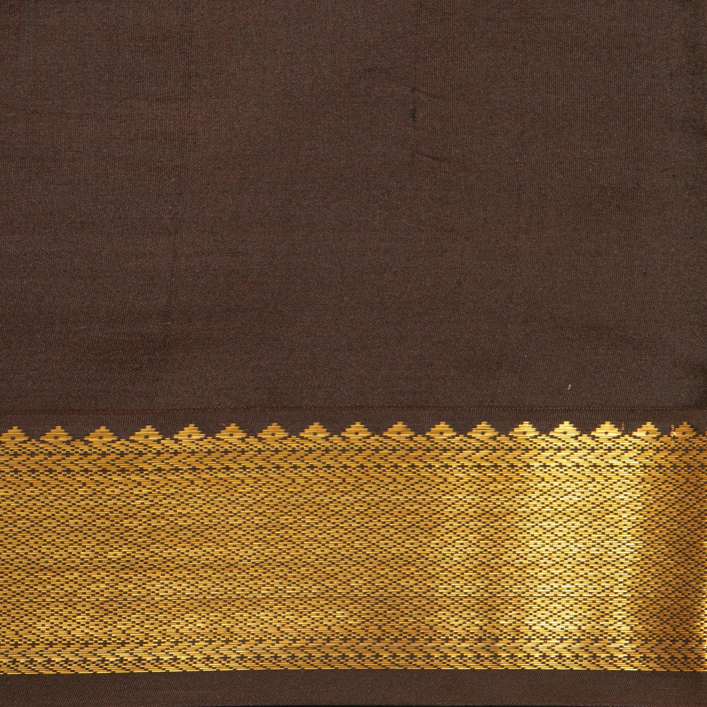 Pink And Brown Kanchipuram Silk Saree For Festive Wear PV MEN 192