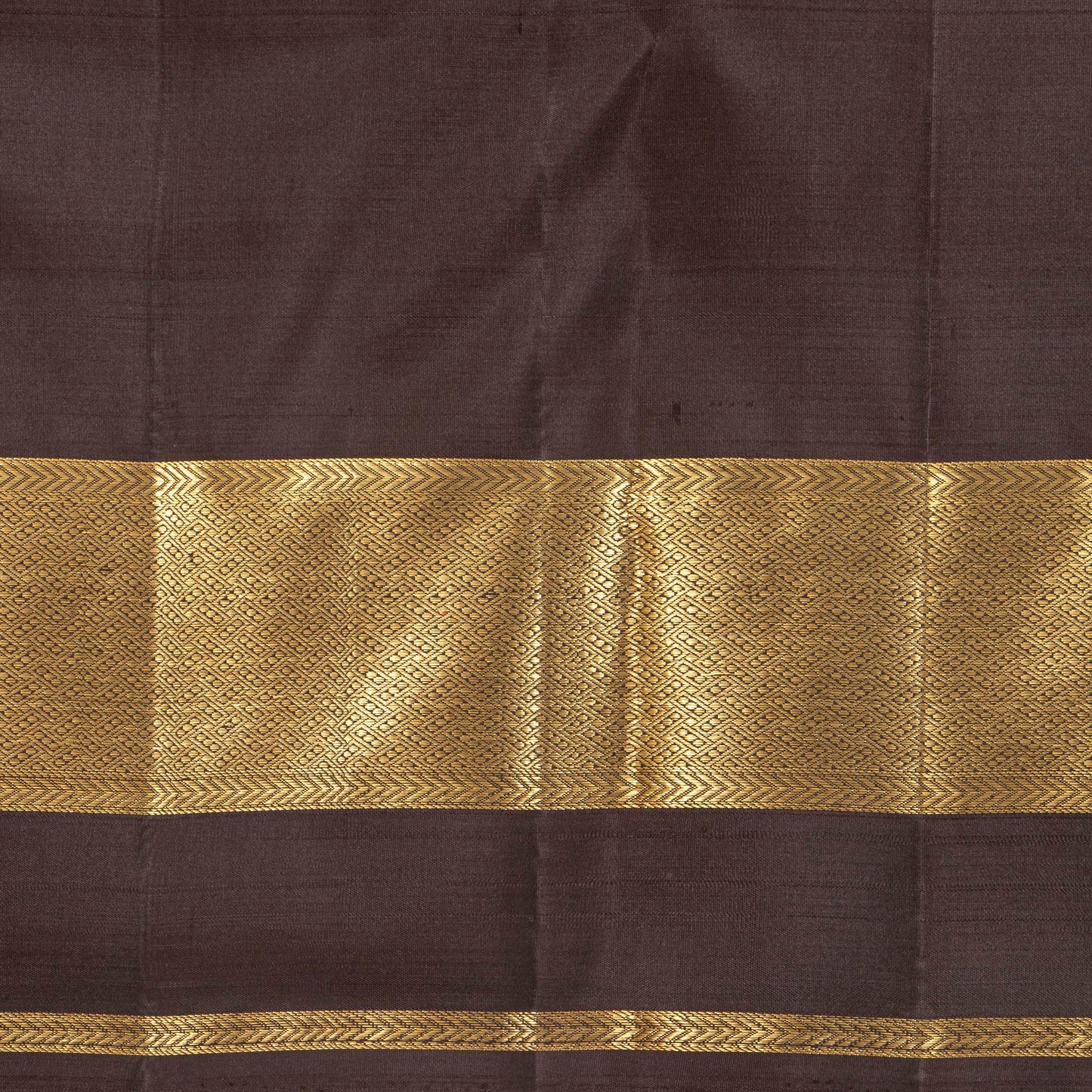 Rust And Brown Kanchipuram Silk Saree For Festive Wear PV MEN 259