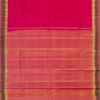Pink Kanchipuram Silk Saree Light Weight For Festive Wear PV MEN 102