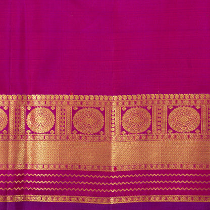 Manthulir Green And Pink Kanchipuram Silk Saree For Festive Wear PV NYC 1335