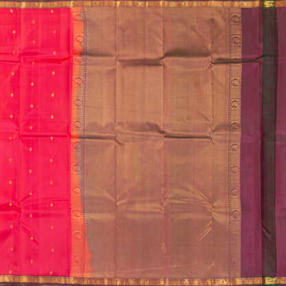 Pink Kanchipuram Silk Saree Light Weight For Festive Wear PV MEN 146