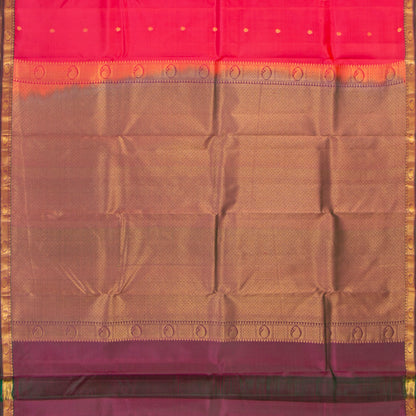 Pink Kanchipuram Silk Saree Light Weight For Festive Wear PV MEN 146