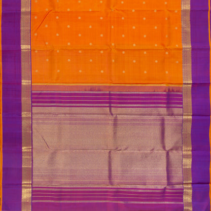 Orange And Magenta Kanchipuram Silk Saree For Festive Wear PV NYC 1341