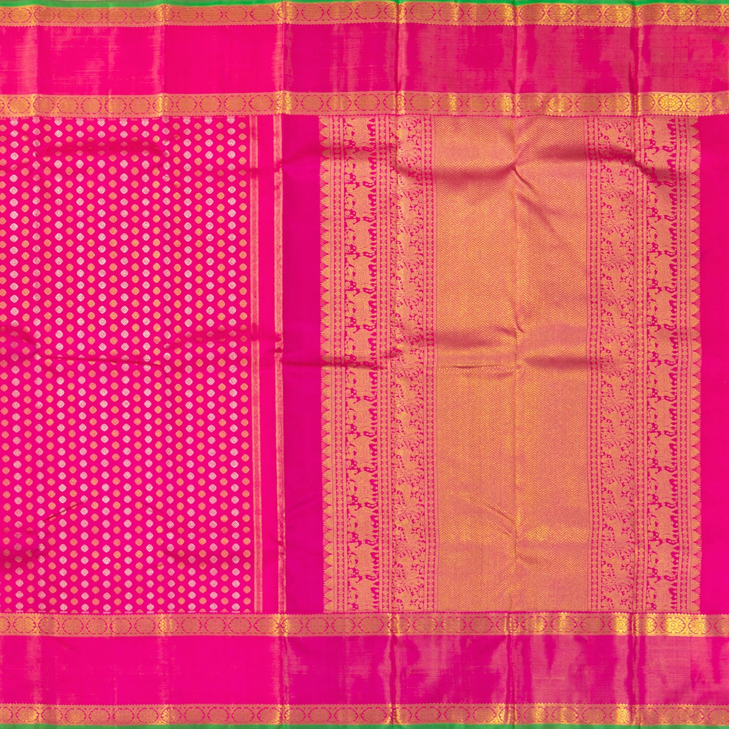 Pink Kanchipuram Silk Saree For Wedding Wear PV NYC 1375