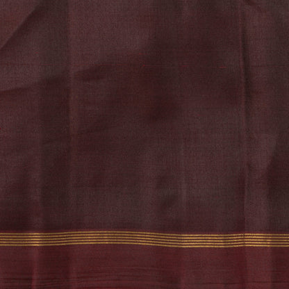 Bottle Green And Brown Light Weight Kanchipuram Silk Saree For Festive Wear PV MEN 137