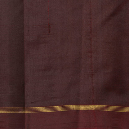 Mehandi Green And Purple Dual Tone Kanchipuram Silk Saree For Festive Wear PV MEN 136