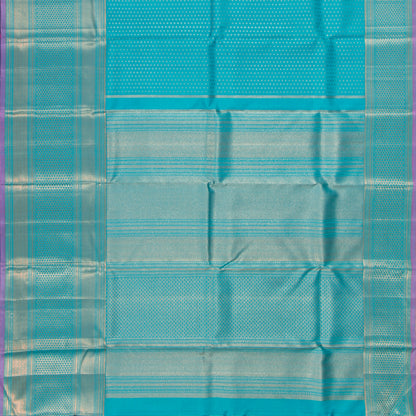 Blue Kanchipuram Silk Saree For Wedding Wear PV NYC 1373