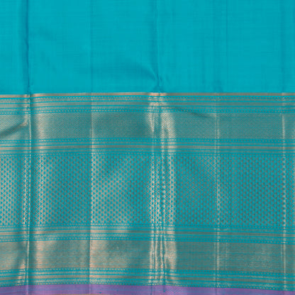 Blue Kanchipuram Silk Saree For Wedding Wear PV NYC 1373