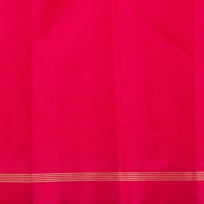 Orange And Pink Dual Shade Kanchipuram Silk Saree Light Weight For Office Wear PV MEN 135