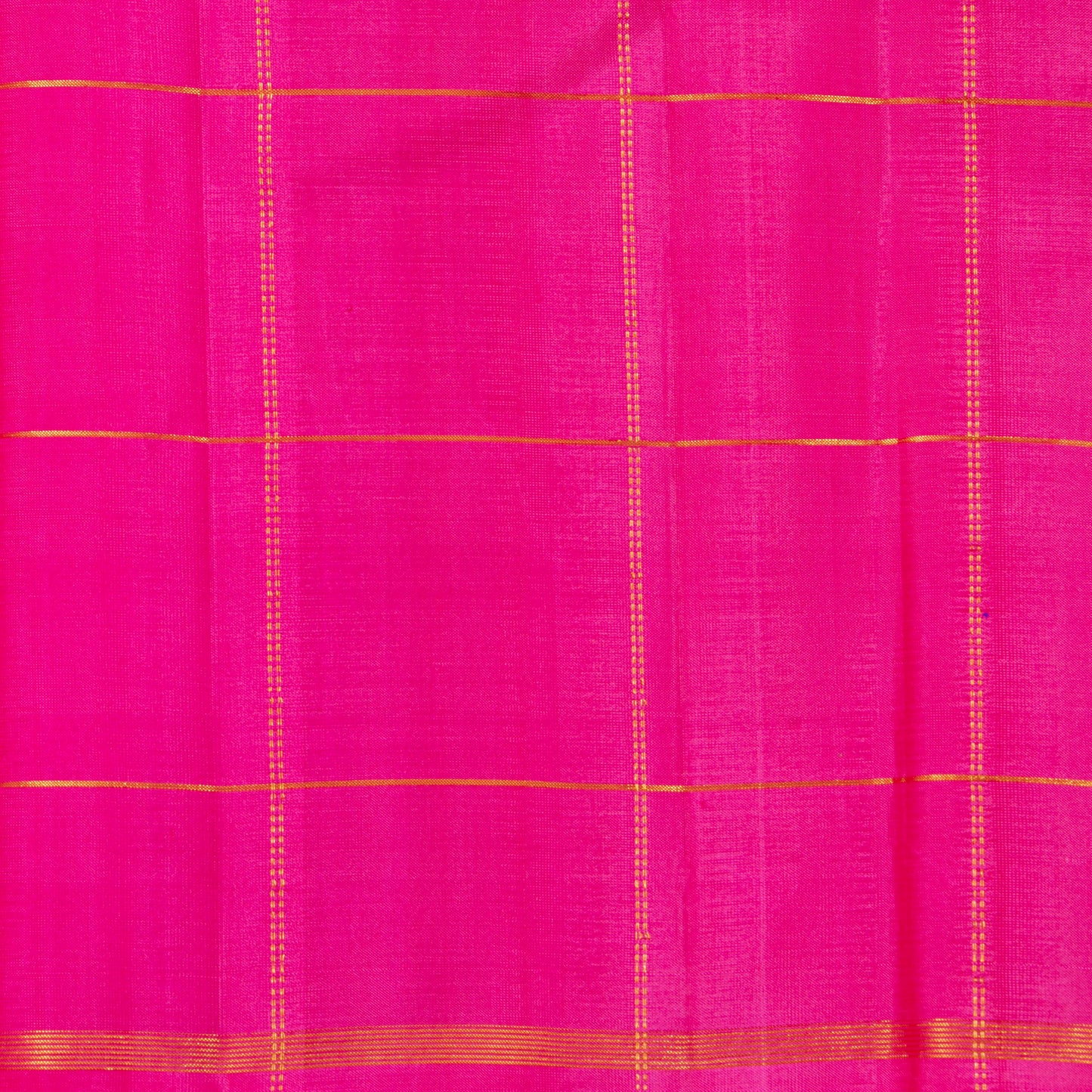 Brown And Pink Kanchipuram Borderless Silk Saree Handwoven Pure Silk Pure Zari For Festive Wear PV NYC 1407