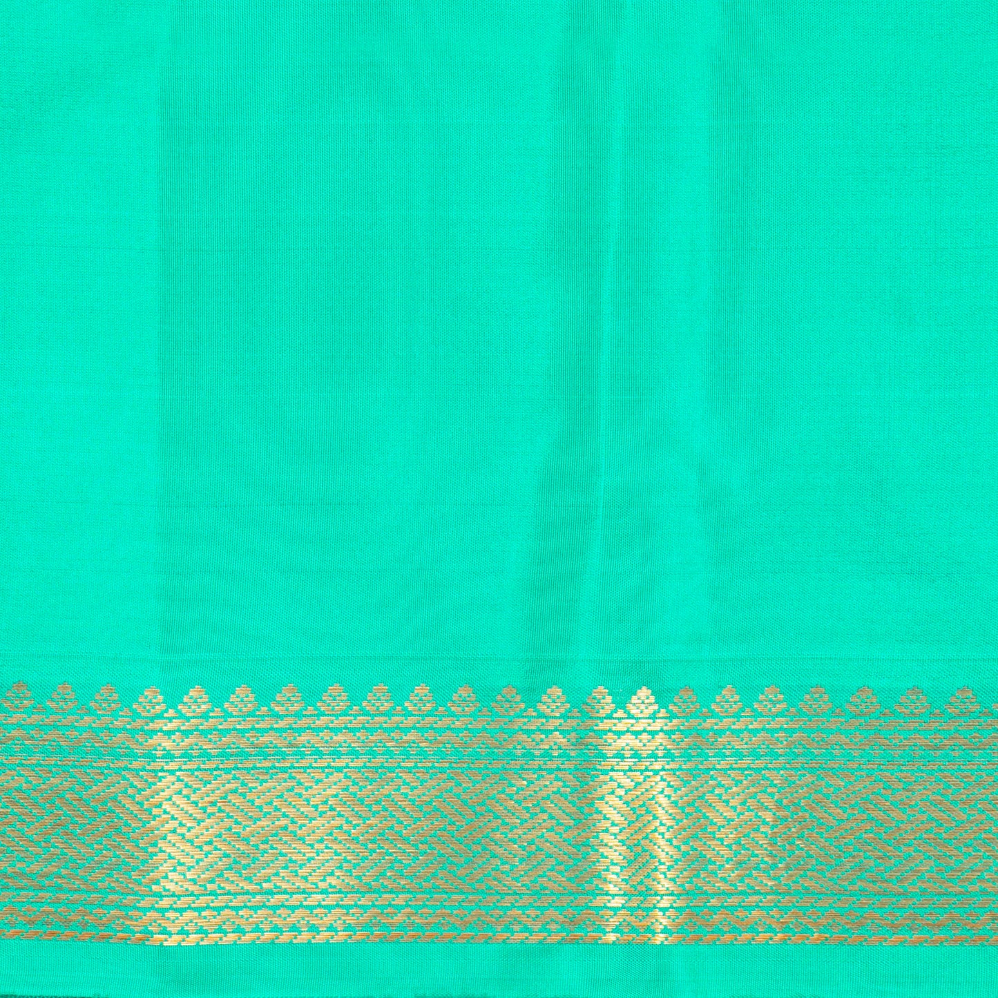Peach And Teal Kanchipuram Silk Saree Retro Revival Design For Wedding Wear PV MEN 152