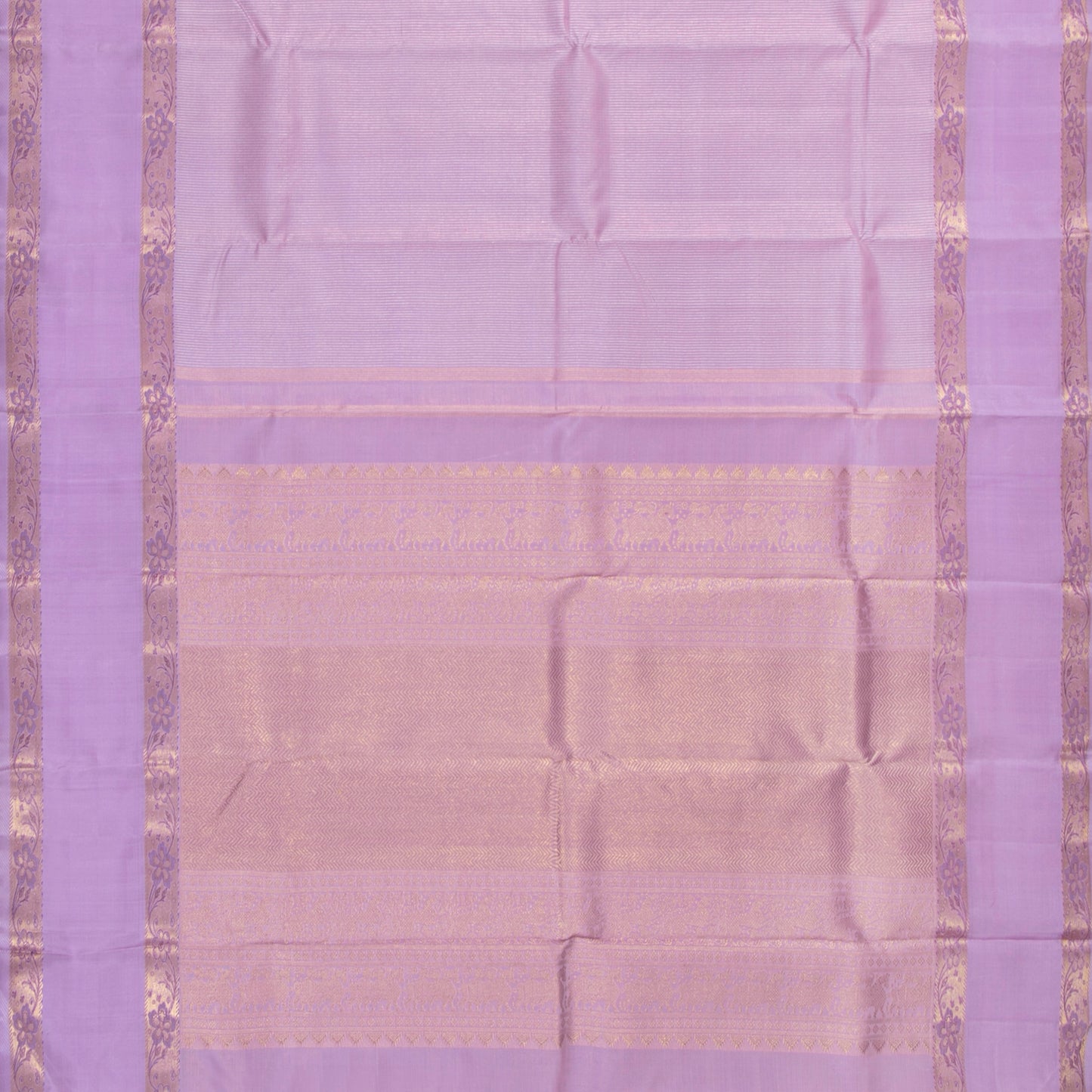 Lavender Kanchipuram Silk Saree Vairaoosi For Wedding Wear PV NYC 1348