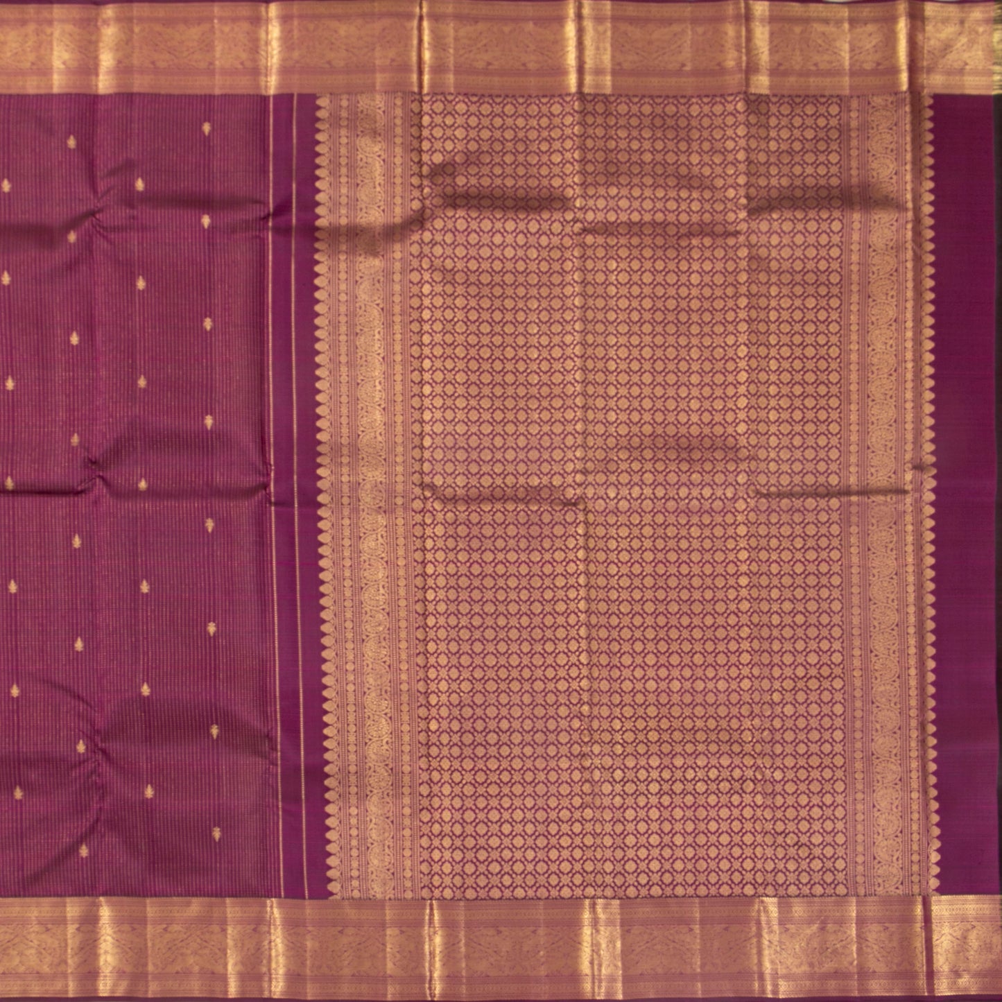 Byzantium Purple Kanchipuram Silk Saree For Wedding Wear PV MEN 269