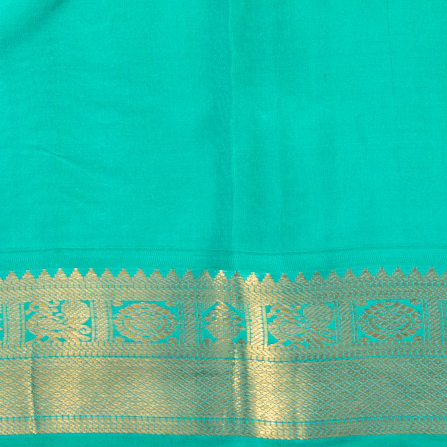 Palantinate Purple And Sea Foam Green Kanchipuram Silk Sare For Wedding Wear PV MEN 215