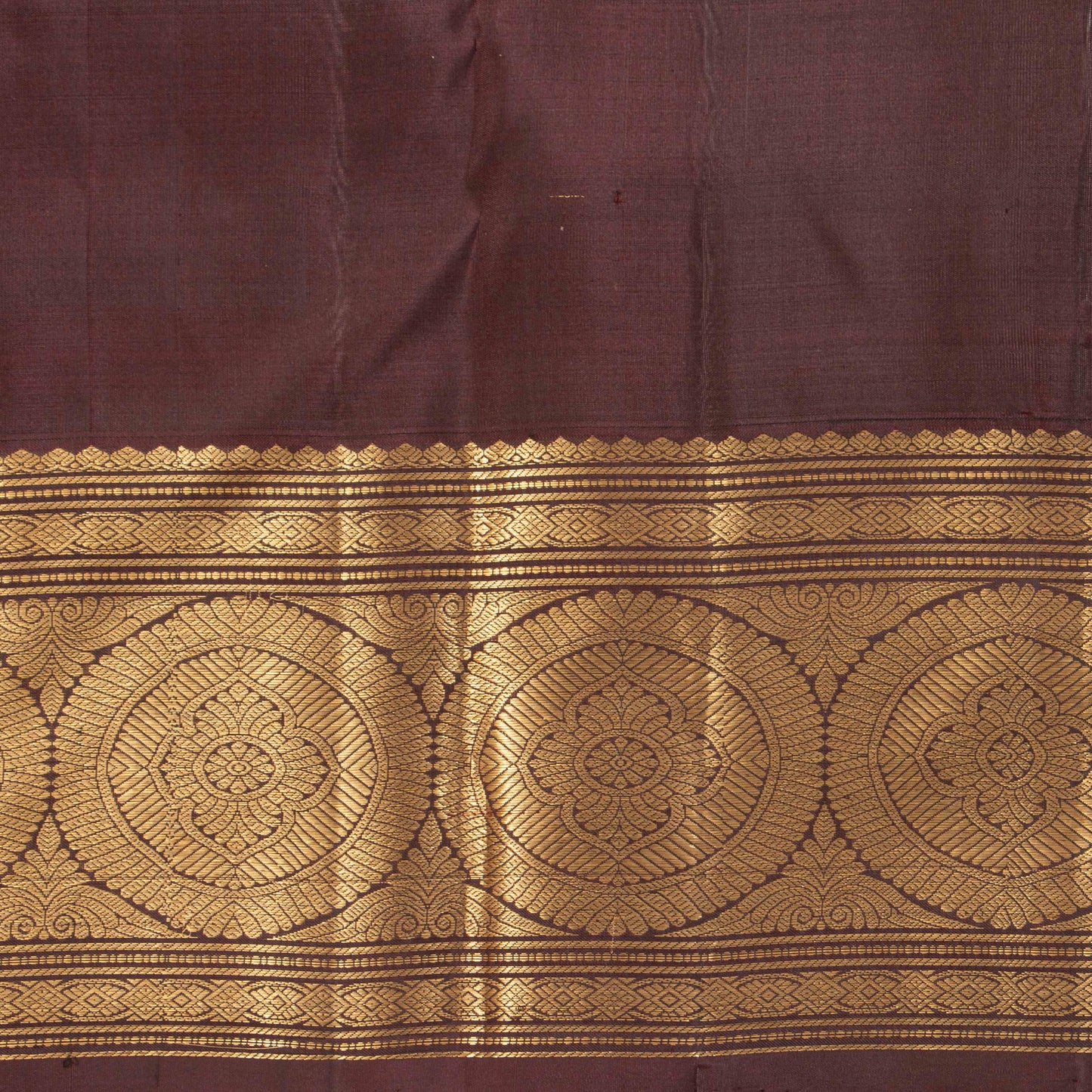 Byzantium Purple And Brown Kanchipuram Silk Saree For Bridal Wear PV MEN 232