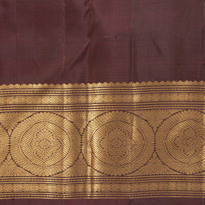 Byzantium Purple And Brown Kanchipuram Silk Saree For Bridal Wear PV MEN 232