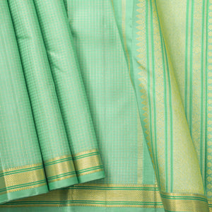 Green Half And Half Kanchipuram Silk Saree For Bridal Wear PV NYC 1371