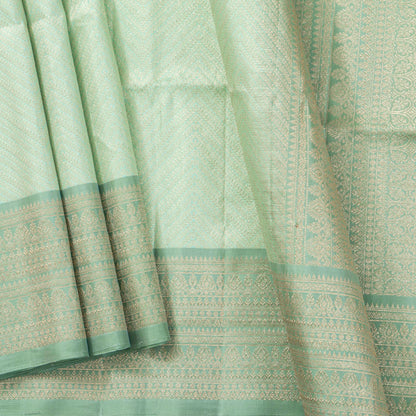 Pastel Blue Kanchipuram Silk Saree For Festive Wear PV MEN 308