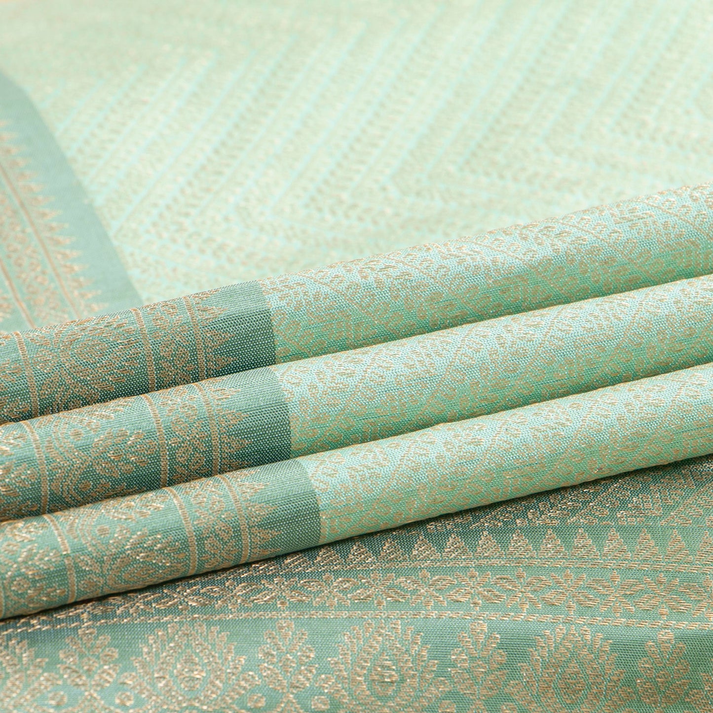 Pastel Blue Kanchipuram Silk Saree For Festive Wear PV MEN 308