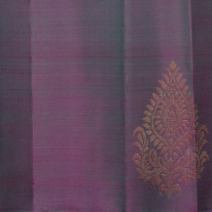 Sea Green And Mauve Kanchipuram Silk Saree For Festive Wear PV NYC 1729