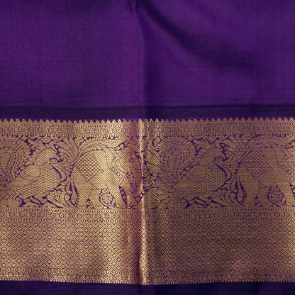 Red And Violet Kanchipuram Silk Saree For Wedding Wear PV NYC 1592