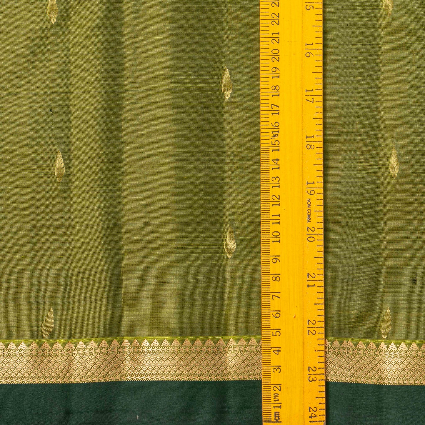 Green Kanchipuram Silk Saree For Festive Wear PV MEN 174