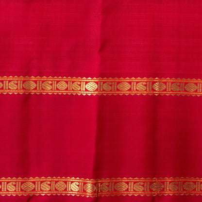 Multicolour Checks Kanchipuram Silk Saree With Red Temple Korvai Border For Wedding Wear PV NYC 1631