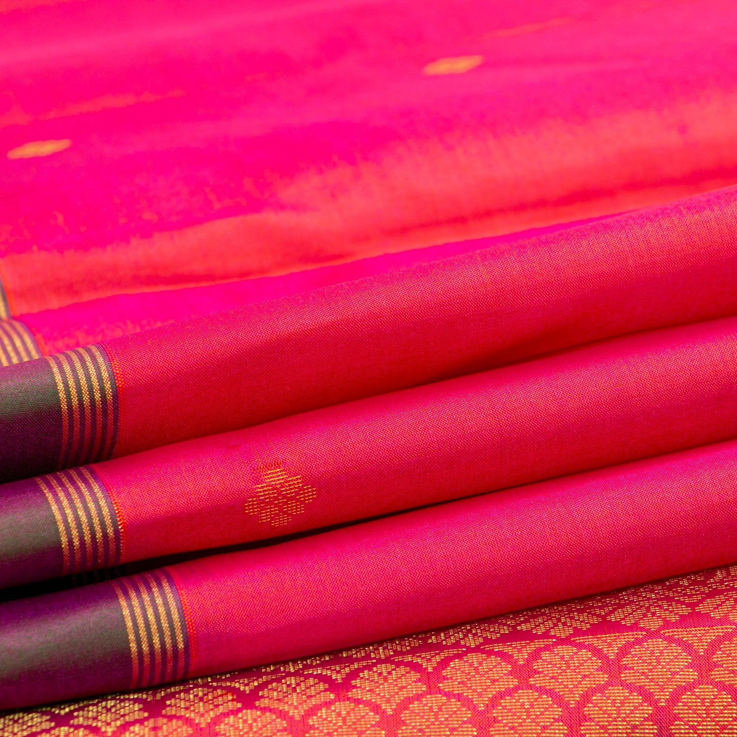 Pink Kanchipuram Silk Saree For Festive Wear PV MEN 170 - Silk Sari - Panjavarnam PV MEN 170