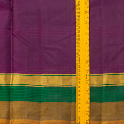 Purple Kanchipuram Silk Saree Light Weight For Festive Wear PV MEN 105 - Silk Sari - Panjavarnam PV MEN 105
