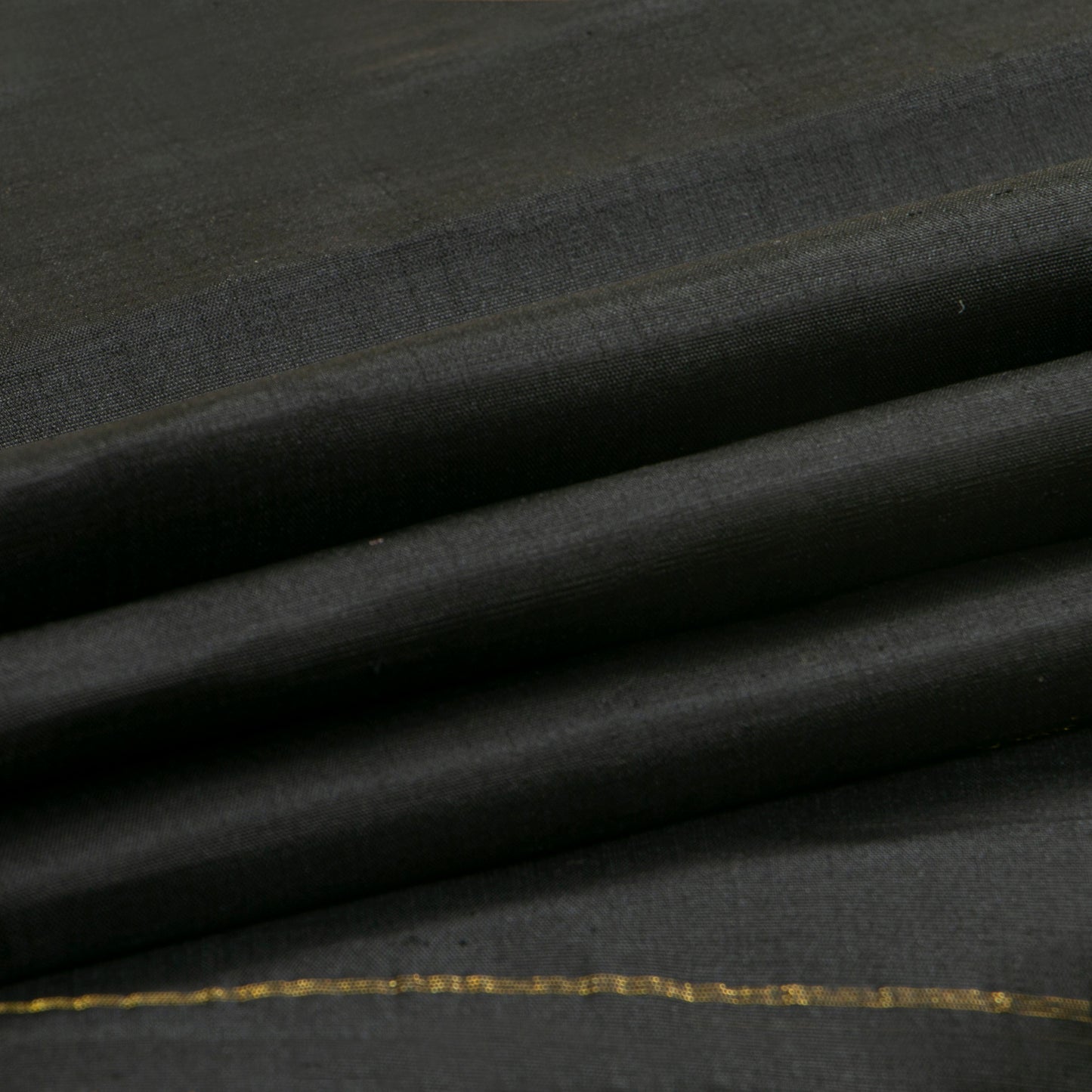 Black Kanchipuram Silk Saree For Festive Wear PV MEN 225