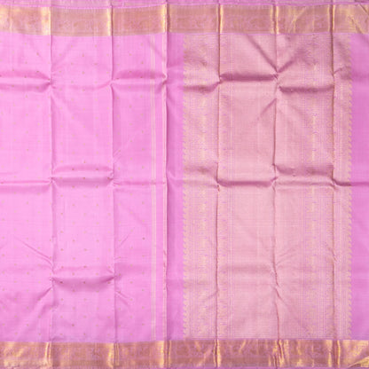 Lotus Pink Kanchipuram Silk Saree With Kamalam Motifs For Wedding Wear PV NYC 1669