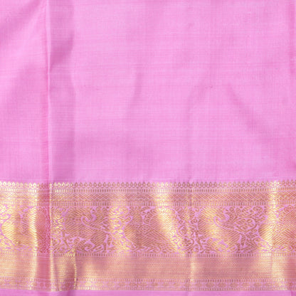 Lotus Pink Kanchipuram Silk Saree With Kamalam Motifs For Wedding Wear PV NYC 1669