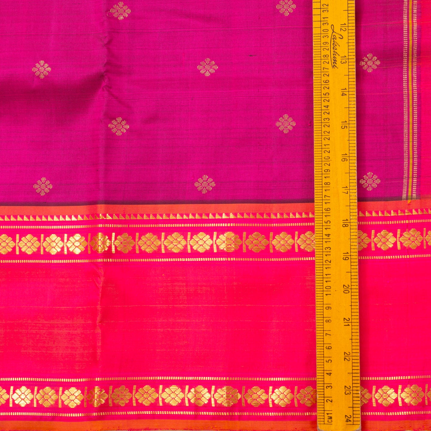 Magenta And Pink Kanchipuram Silk Saree For Festive Wear PV ABI 1151