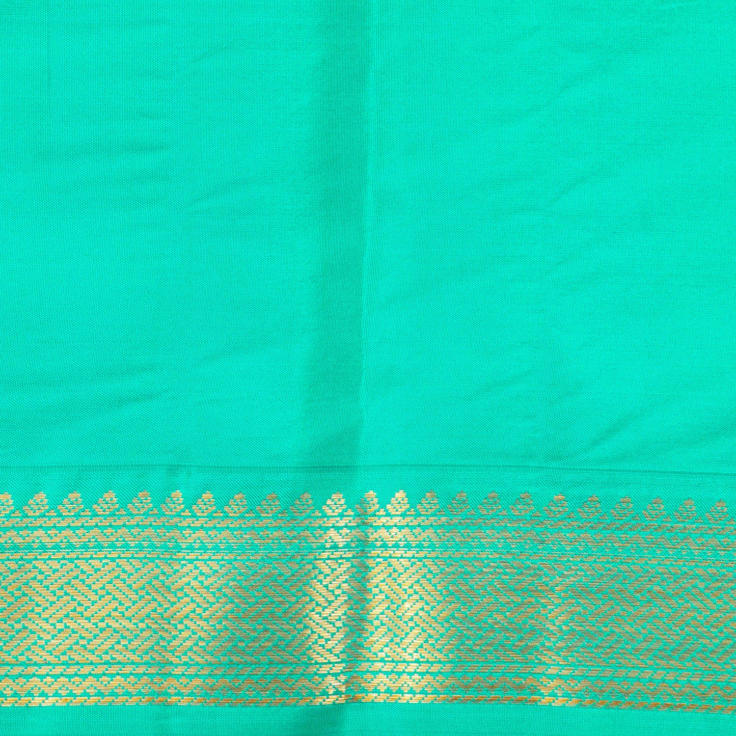 Brown And Aqua Blue Kanchipuram Silk Saree Light Weight For Festive Wear PV MEN 153 - Silk Sari - Panjavarnam PV MEN 153