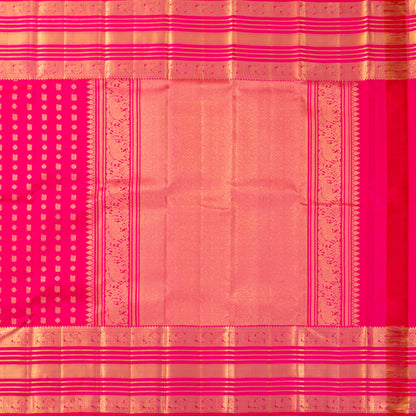 Pink Kanchipuram Silk Saree For Wedding Wear PV MEN 271