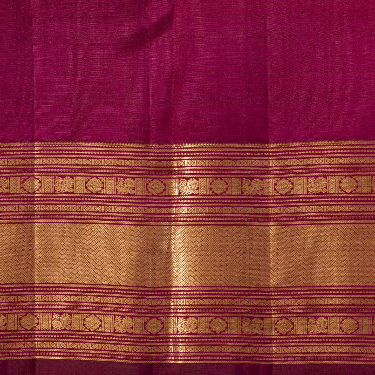 Magenta Kanchipuram Silk Saree For Bridal Wear PV MEN 257 - Silk Sari - Panjavarnam PV MEN 257