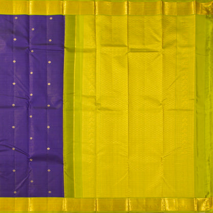 Blue And Green Kanchipuram Silk Saree Vairaoosi For Festival Wear PV MEN 128