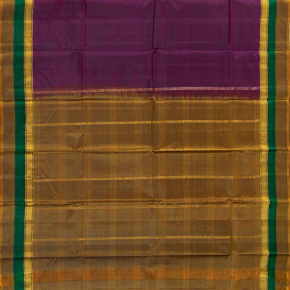 Purple Kanchipuram Silk Saree Light Weight For Festive Wear PV MEN 105 - Silk Sari - Panjavarnam PV MEN 105