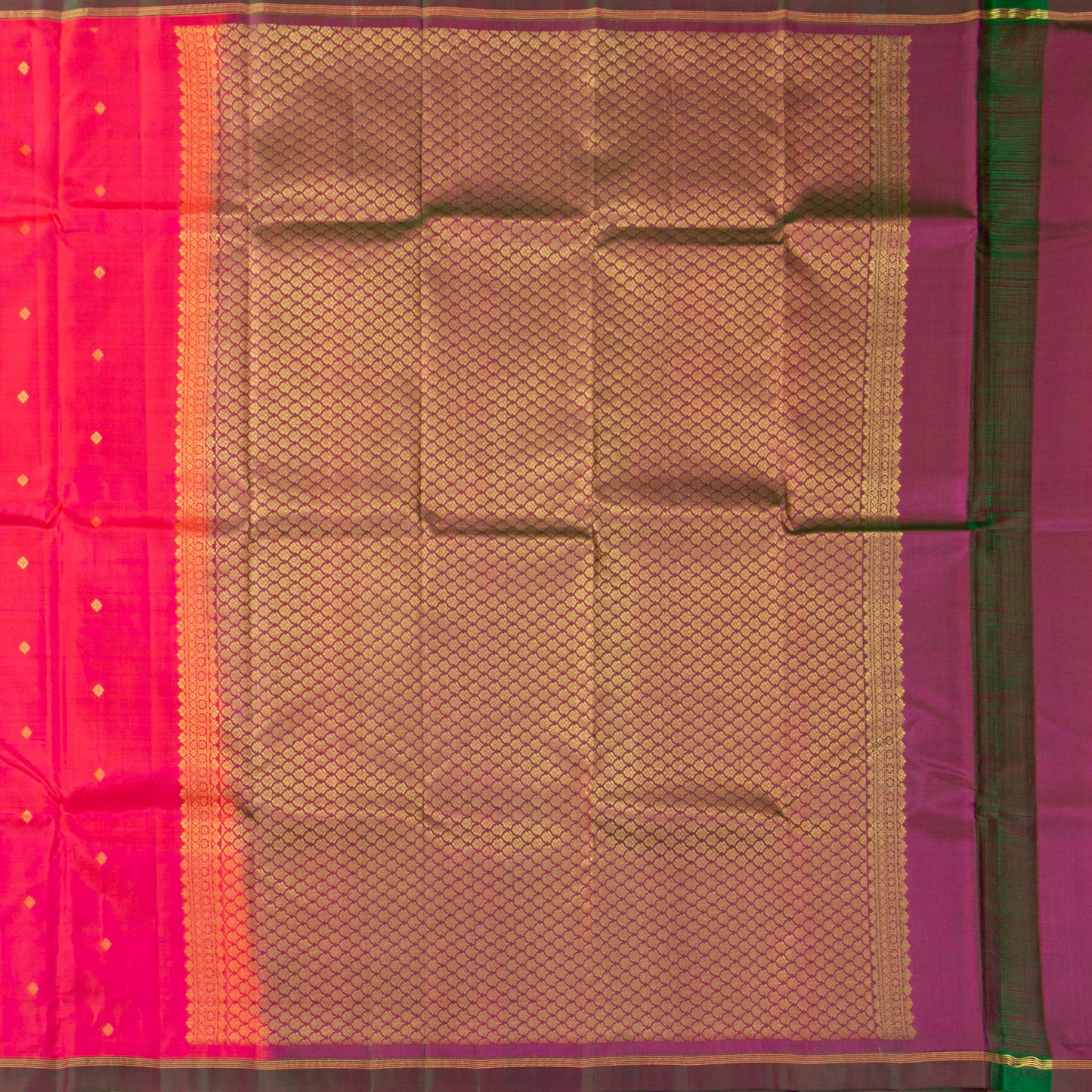 Pink Kanchipuram Silk Saree For Festive Wear PV MEN 170 - Silk Sari - Panjavarnam PV MEN 170