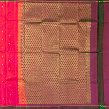 Pink Kanchipuram Silk Saree For Festive Wear PV MEN 170 - Silk Sari - Panjavarnam PV MEN 170