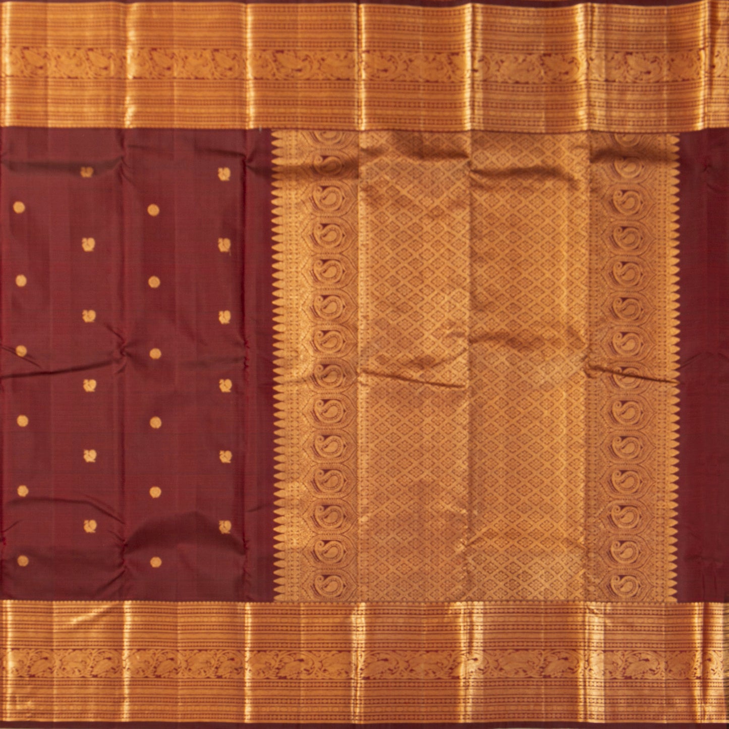 Maroon Kanchipuram Silk Saree For Festive Wear PV MEN 230