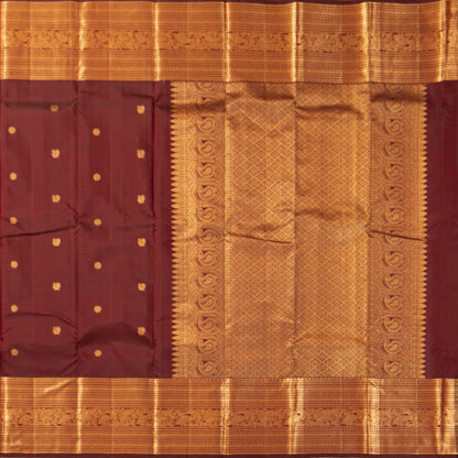 Maroon Kanchipuram Silk Saree For Festive Wear PV MEN 230