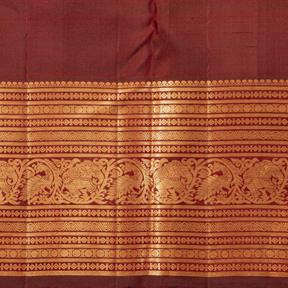 Maroon Kanchipuram Silk Saree For Festive Wear PV MEN 230