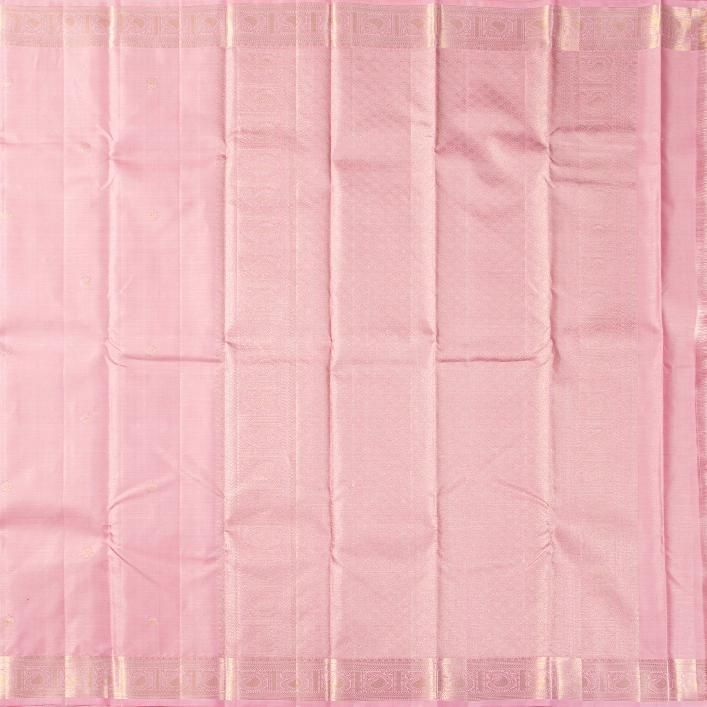 Pastel Pink Kanchipuram Silk Saree Vairaoosi For Festive Wear PV MEN 248
