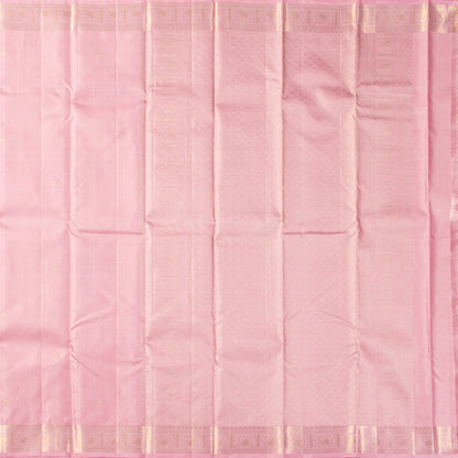 Pastel Pink Kanchipuram Silk Saree Vairaoosi For Festive Wear PV MEN 248