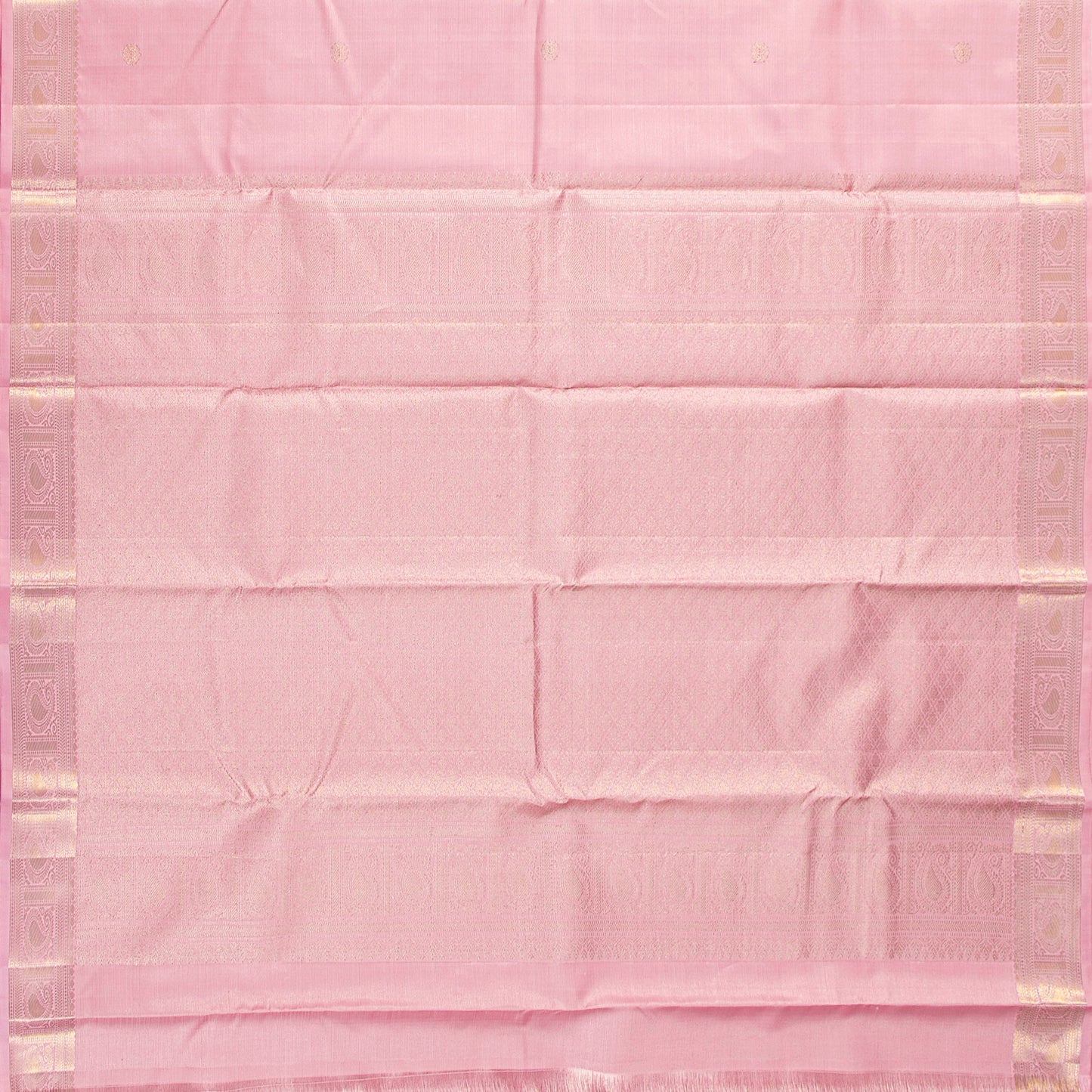 Pastel Pink Kanchipuram Silk Saree Vairaoosi For Festive Wear PV MEN 248