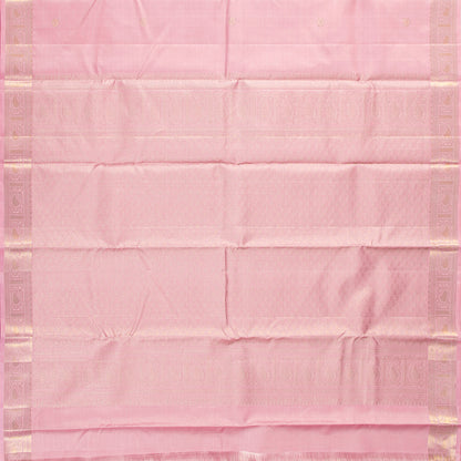 Pastel Pink Kanchipuram Silk Saree Vairaoosi For Festive Wear PV MEN 248