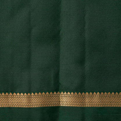 Green Kanchipuram Silk Saree For Festive Wear PV MEN 174